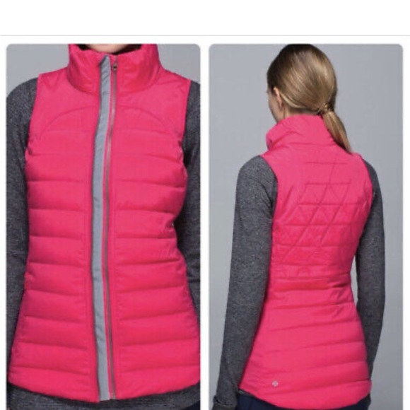 NWT Lululemon Fluffed Up Vest Sz 4 800 Fill PINK - Picture 5 of 15